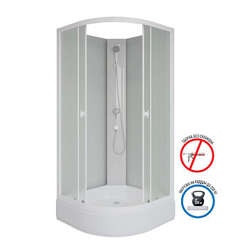 Душевая кабина Niagara Promo P80/26/MT/BK 80х80 четверть круга без крыши ориентация универсальная